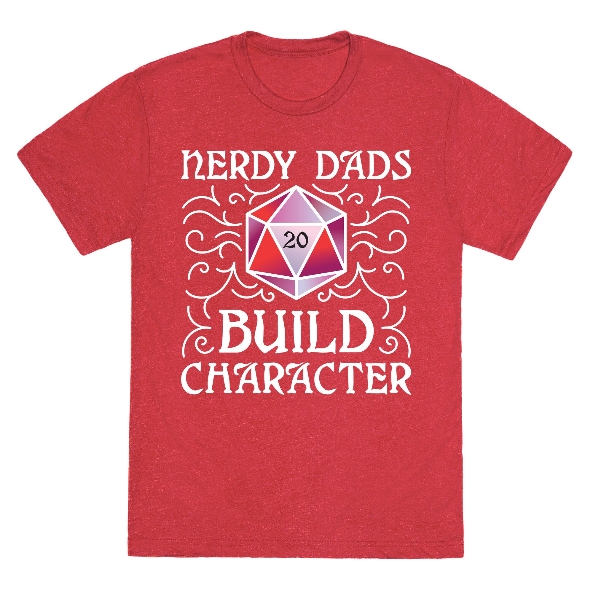 Nerdy Dads Build Character Unisex Triblend Tee